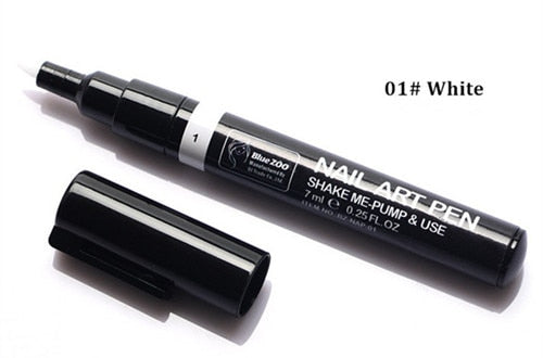 16 Color Two-way 3D Acrylic Nail Art Pen