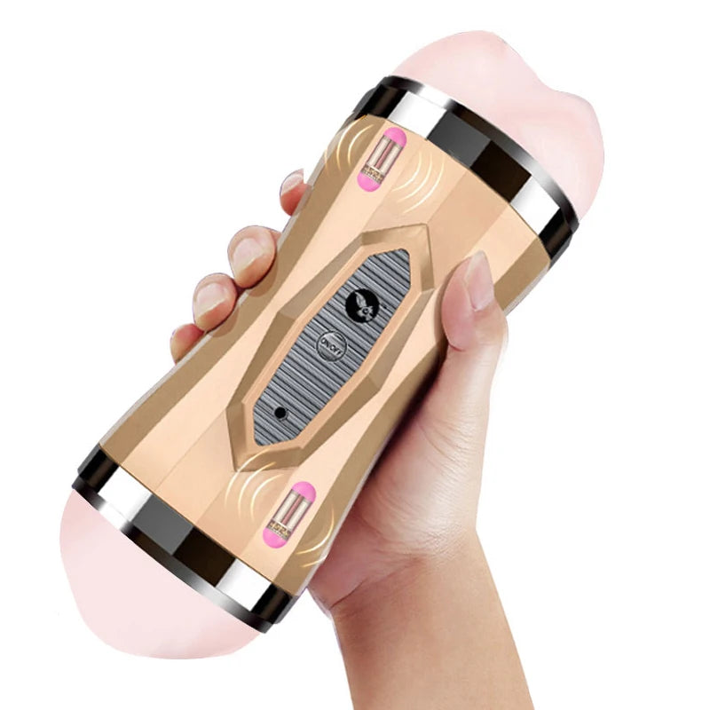 Vibrator Real Vagina for Men Silicone Toy,Deep Throat
