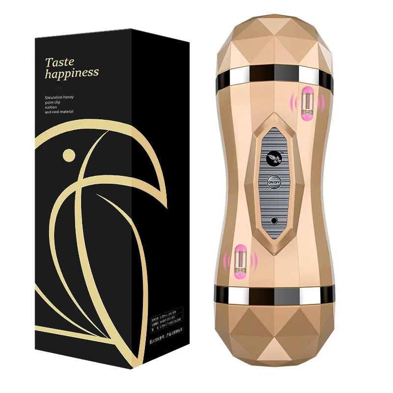 Vibrator Real Vagina for Men Silicone Toy,Deep Throat