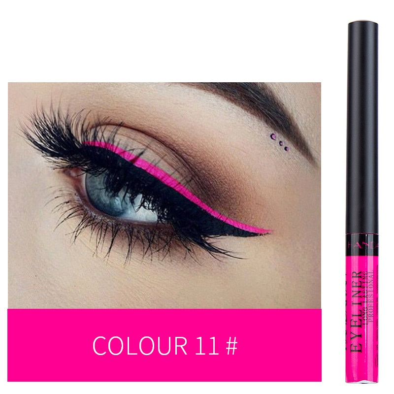 HANDAIYAN 12 Color Liquid Eyeliner Waterproof Long Lasting