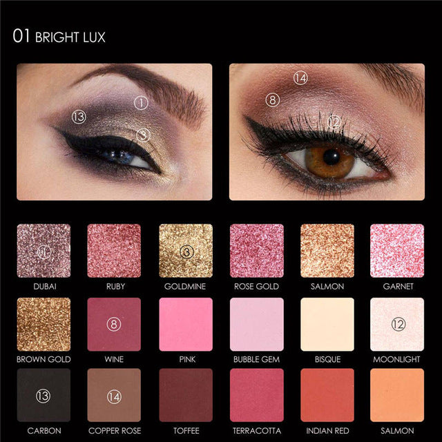 FOCALLURE 18 Color Eyeshadow Palette