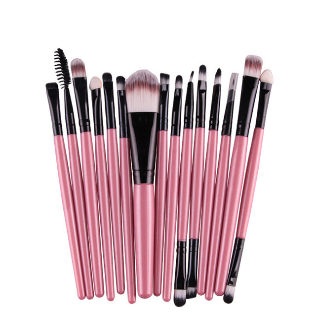 15Pcs Makeup Brush Set