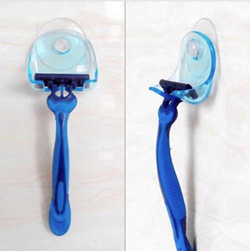 razor in suction cup holder