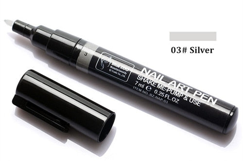 16 Color Two-way 3D Acrylic Nail Art Pen