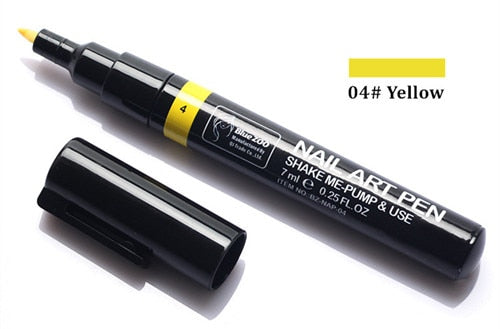 16 Color Two-way 3D Acrylic Nail Art Pen