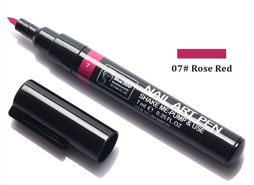 16 Color Two-way 3D Acrylic Nail Art Pen