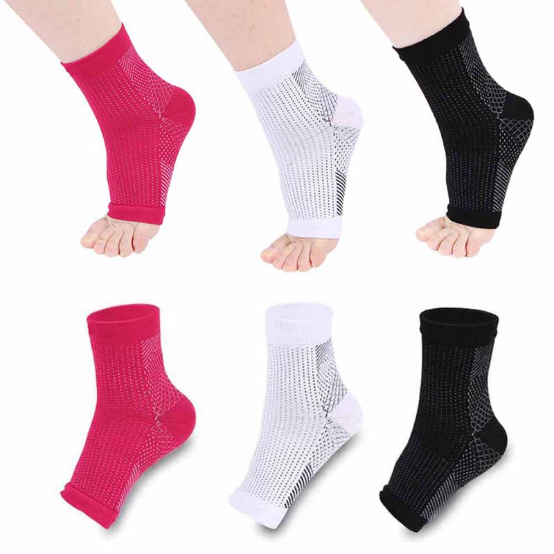 1pair Open Toe Foot Compression Sleeve