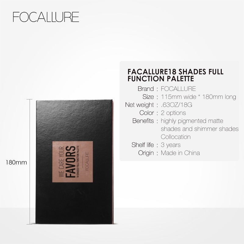 FOCALLURE 18 Color Eyeshadow Palette