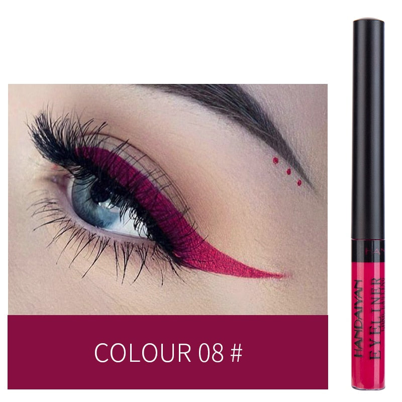 HANDAIYAN 12 Color Liquid Eyeliner Waterproof Long Lasting