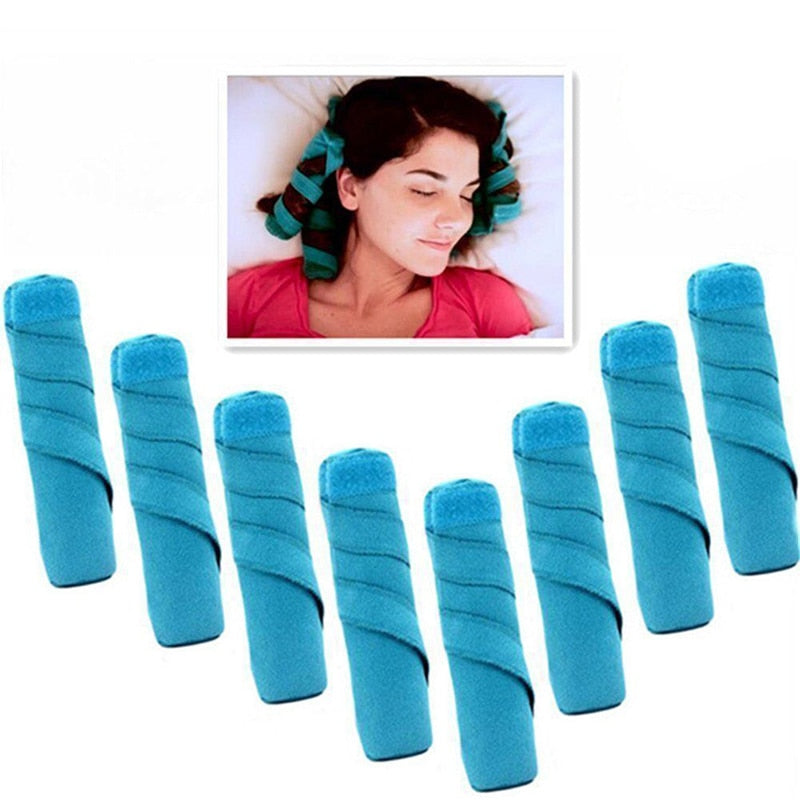 8pcs Long Cotton Hair Rollers