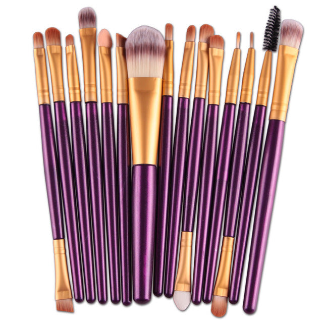 15Pcs Makeup Brush Set