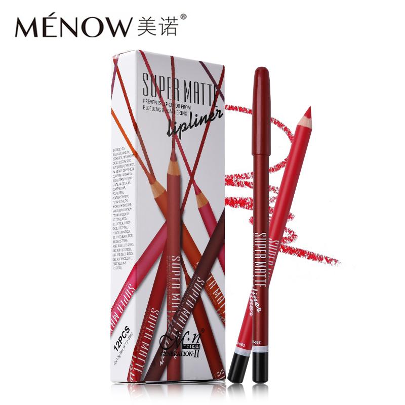 12pc set Menow Super Matte Lip Liner Set