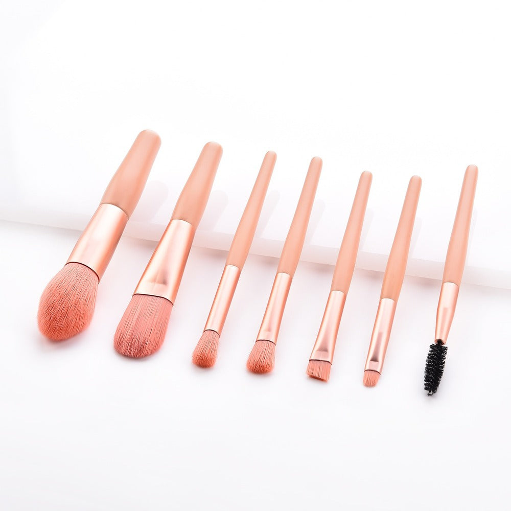 7/8pc Pink Make-up Brush Set