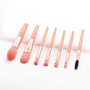 7/8pc Pink Make-up Brush Set