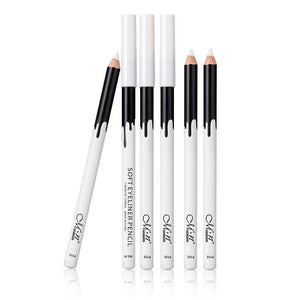 12pc Long Lasting Waterproof White Eyeliner Pencil