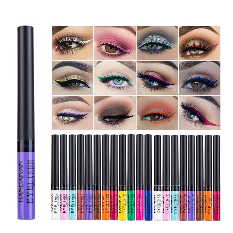 HANDAIYAN 12 Color Liquid Eyeliner Waterproof Long Lasting