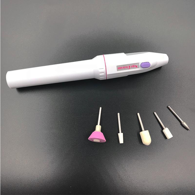 5pc Electric Nail File Kit Manicure pedicure