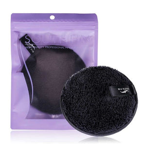 1pc Microfiber Plush Puff Reusable Cleansing Pad