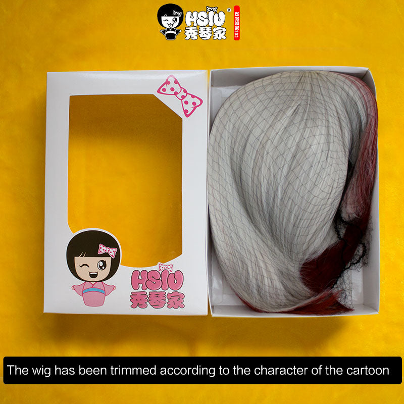 My Hero Academy Shoto Todoroki Cosplay Costume Wig