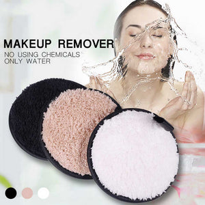 1pc Microfiber Plush Puff Reusable Cleansing Pad