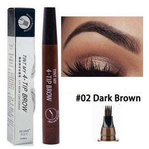 4-Tip Korean Waterproof Microblading Liquid Eyebrow Tattoo Pen