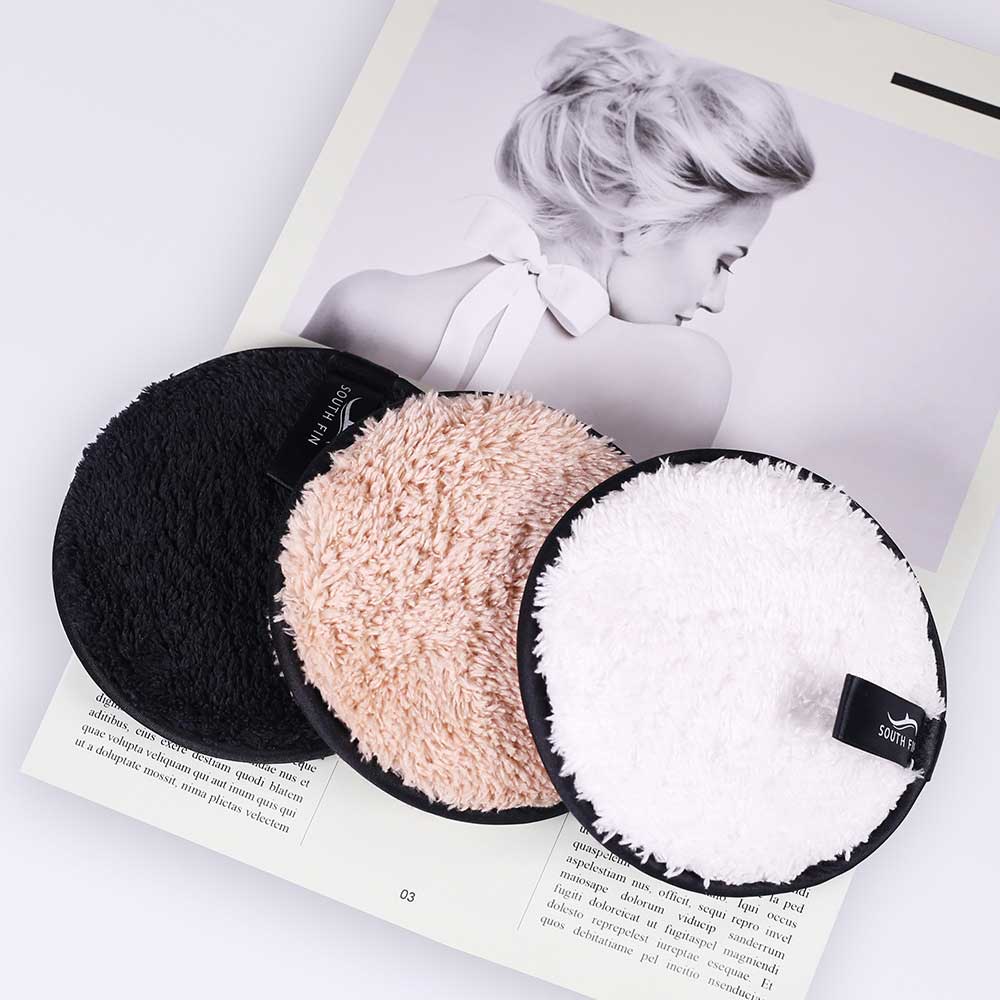 1pc Microfiber Plush Puff Reusable Cleansing Pad