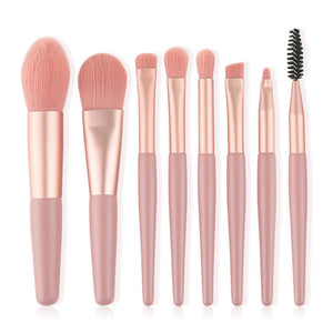 7/8pc Pink Make-up Brush Set