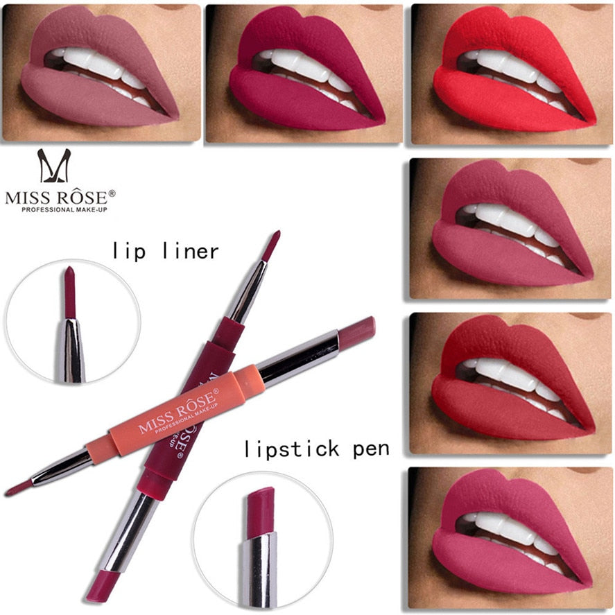 MISS ROSE 1PC Double-end Lip liner lipstick