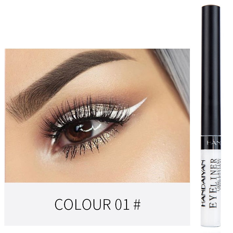 HANDAIYAN 12 Color Liquid Eyeliner Waterproof Long Lasting