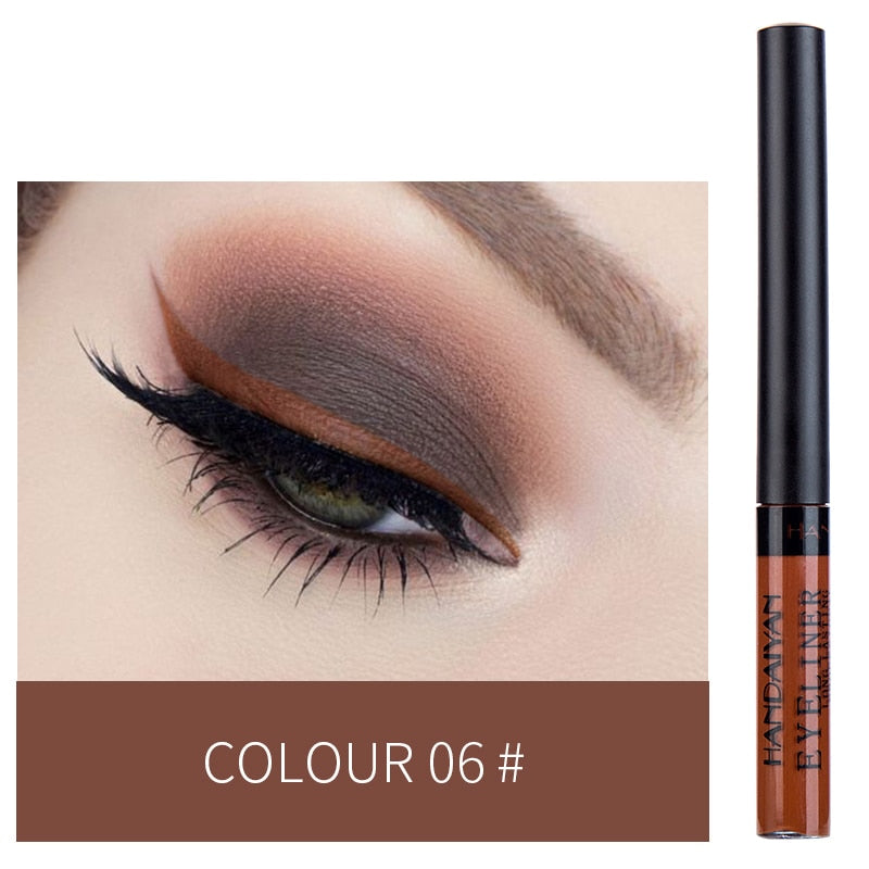 HANDAIYAN 12 Color Liquid Eyeliner Waterproof Long Lasting