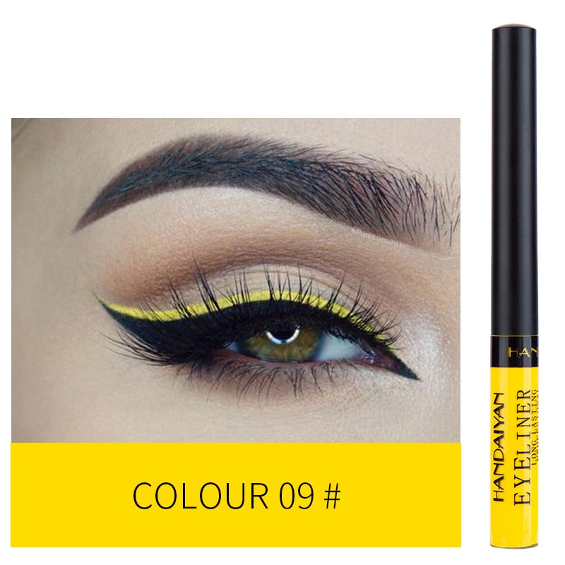 HANDAIYAN 12 Color Liquid Eyeliner Waterproof Long Lasting