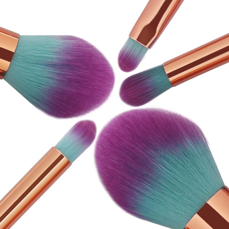 Professional Mermaid Makeup Brushes Set 5pcs