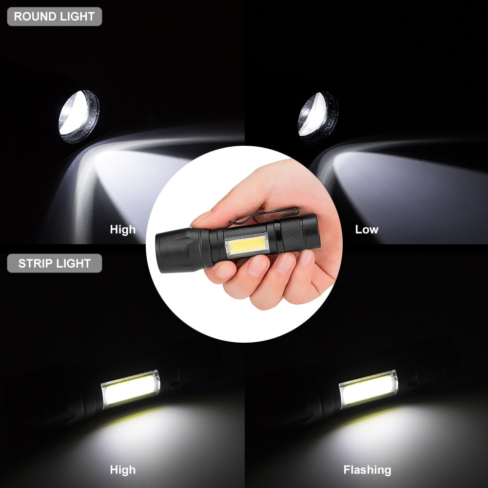 Super Bright LED Waterproof Hand Held Pocket Flashlight