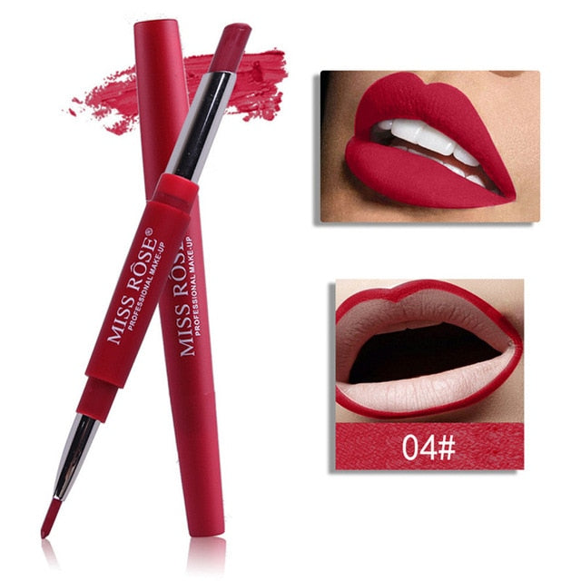 MISS ROSE 1PC Double-end Lip liner lipstick