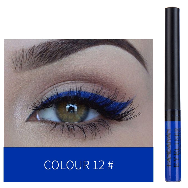 HANDAIYAN 12 Color Liquid Eyeliner Waterproof Long Lasting