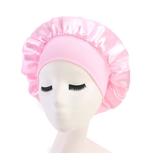 1pc Solid Satin Bonnet Styling Cap