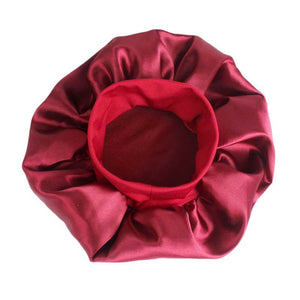 1pc Solid Satin Bonnet Styling Cap