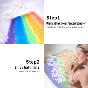 Bath Salt Rainbow Soap