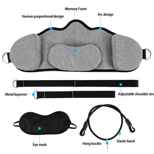 Portable Memory Foam Neck Hammock Set