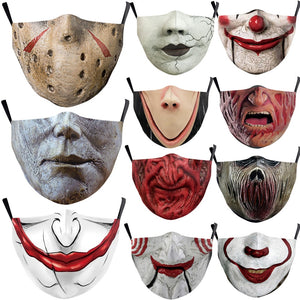 Horror Movie Character Face Mask