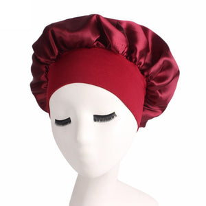 1pc Solid Satin Bonnet Styling Cap